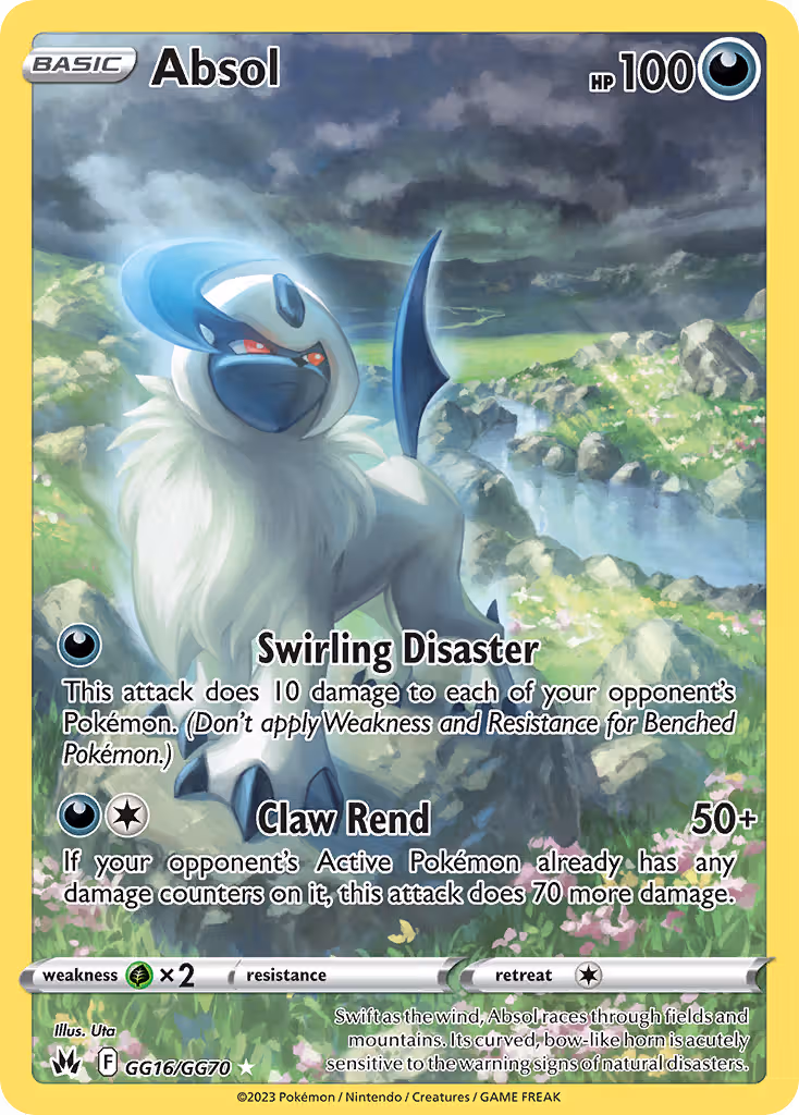 Absol GG16 Pokemon card