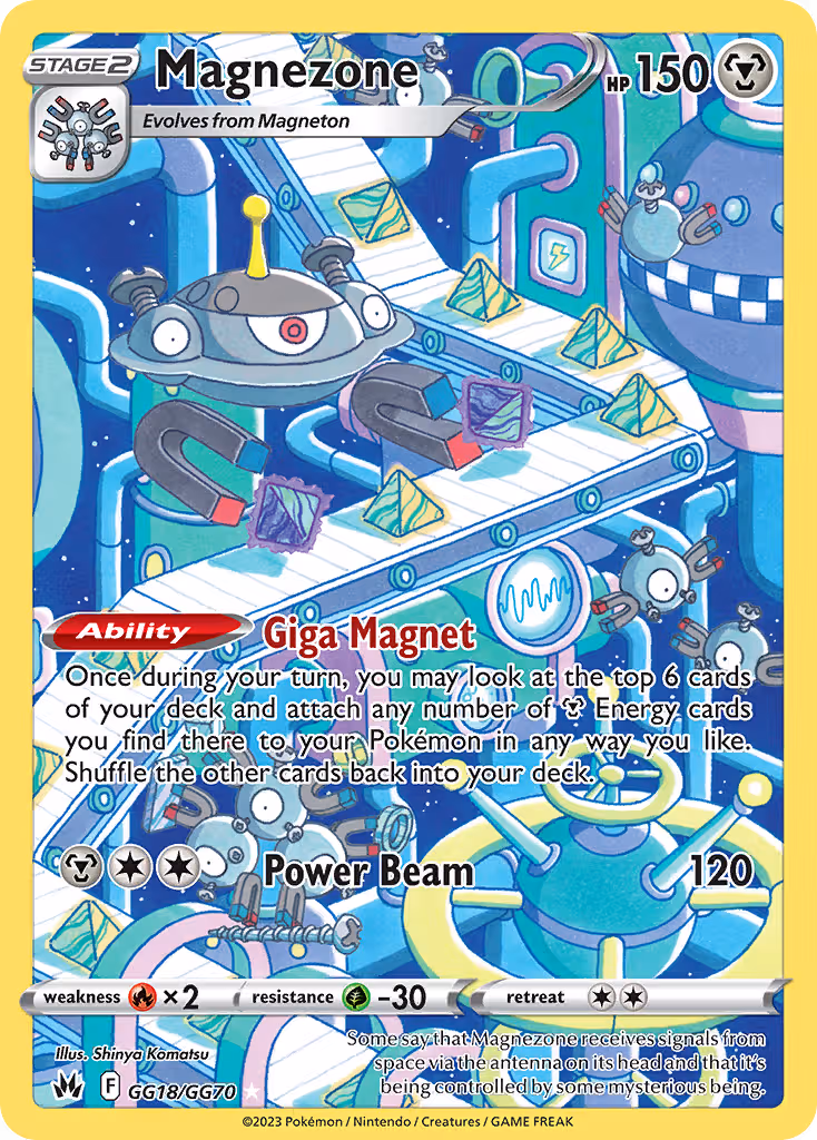 Magnezone GG18 Pokemon card