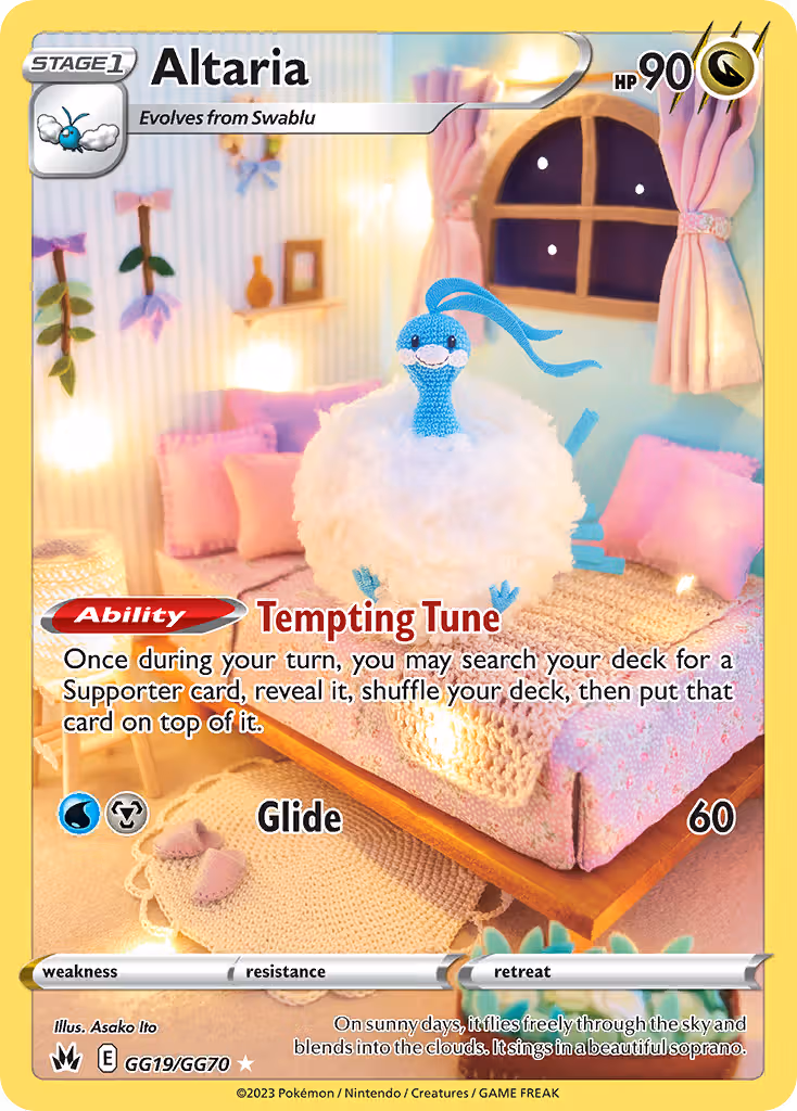Altaria GG19 Pokemon card
