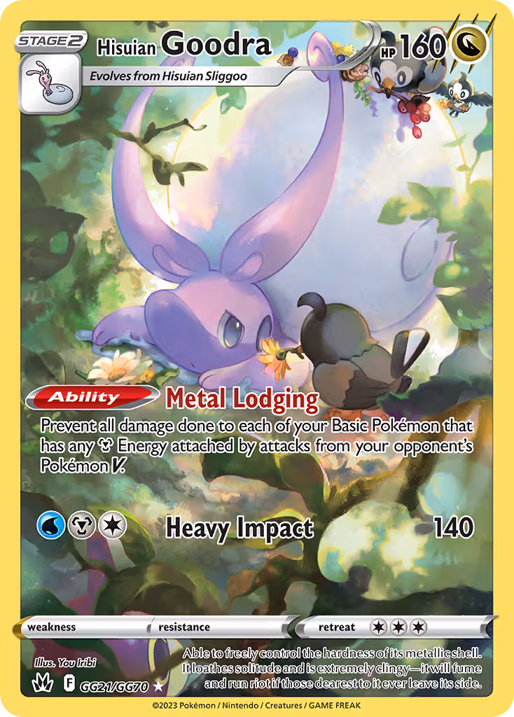 Hisuian Goodra GG21 Pokemon card