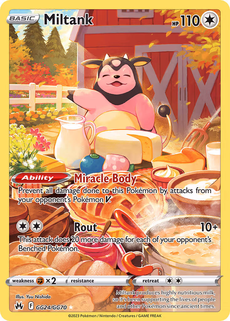 Miltank GG24 Pokemon card