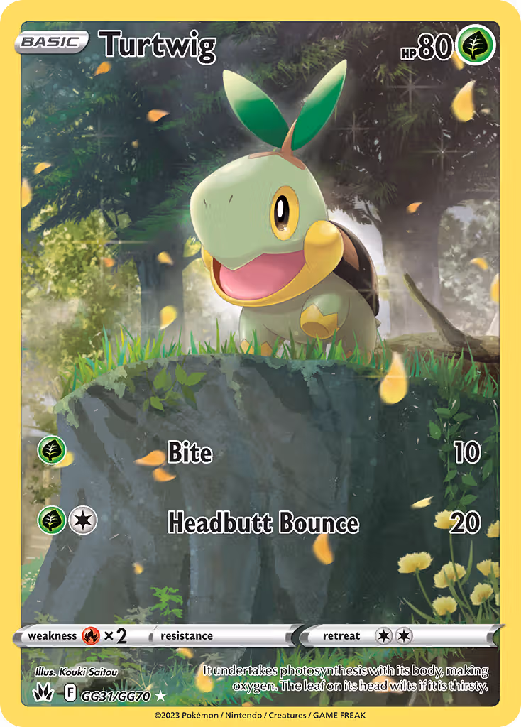 Turtwig GG31 Pokemon card