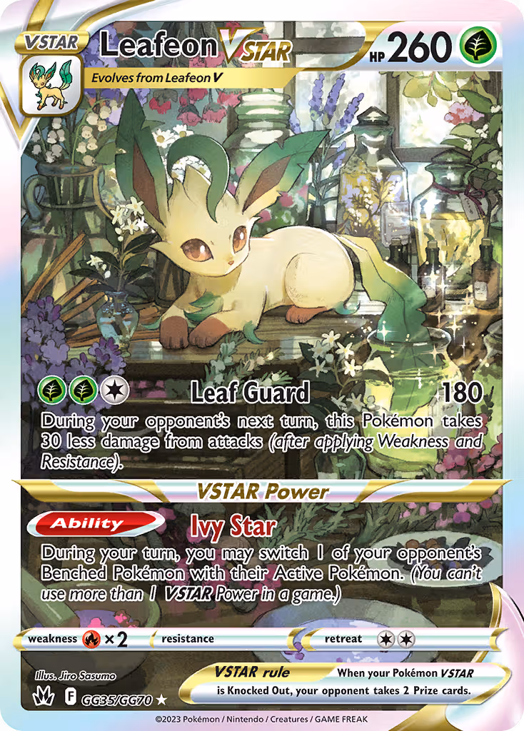 Leafeon VSTAR GG35 Pokemon card