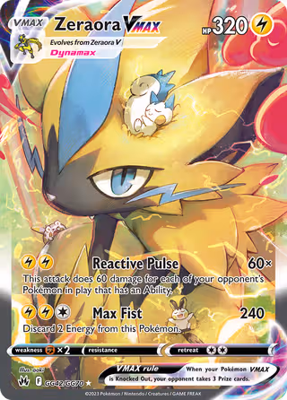 Zeraora VMAX GG42 Pokemon card