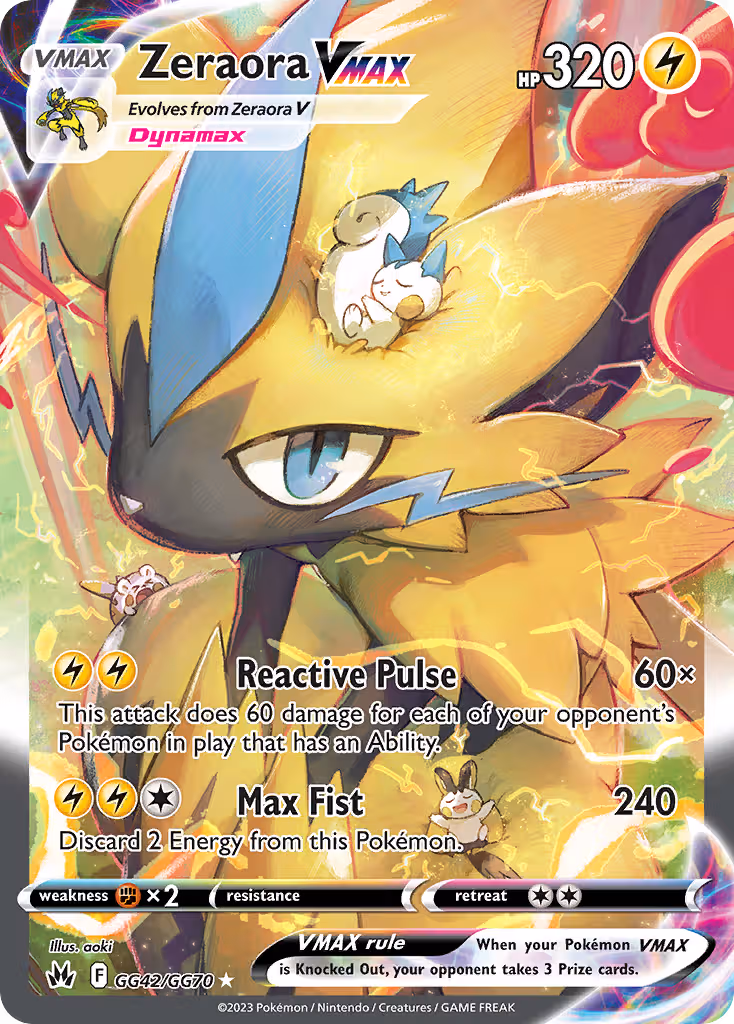 Zeraora VMAX GG42 Pokemon card