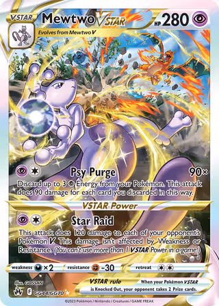 Mewtwo VSTAR GG44 Pokemon card
