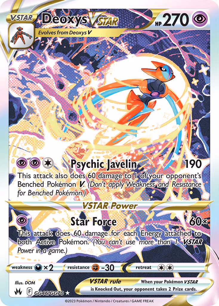 Deoxys VSTAR GG46 Pokemon card