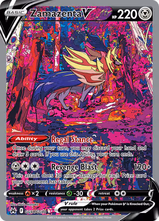 Zamazenta V GG54 Pokemon card
