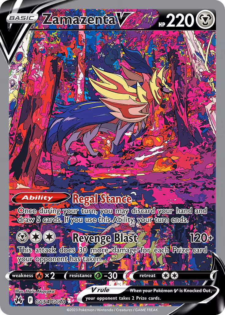 Zamazenta V GG54 Pokemon card