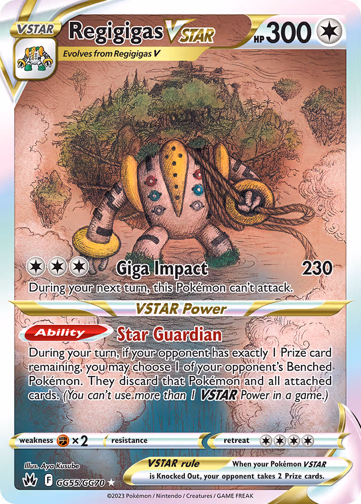 Regigigas VSTAR GG55 Pokemon card