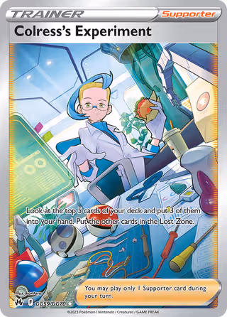 Colress's Experiment GG59 Pokemon card
