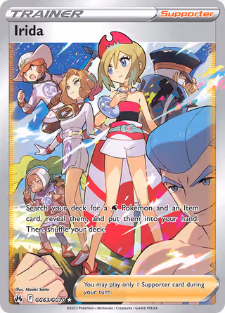 Irida GG63 Pokemon card