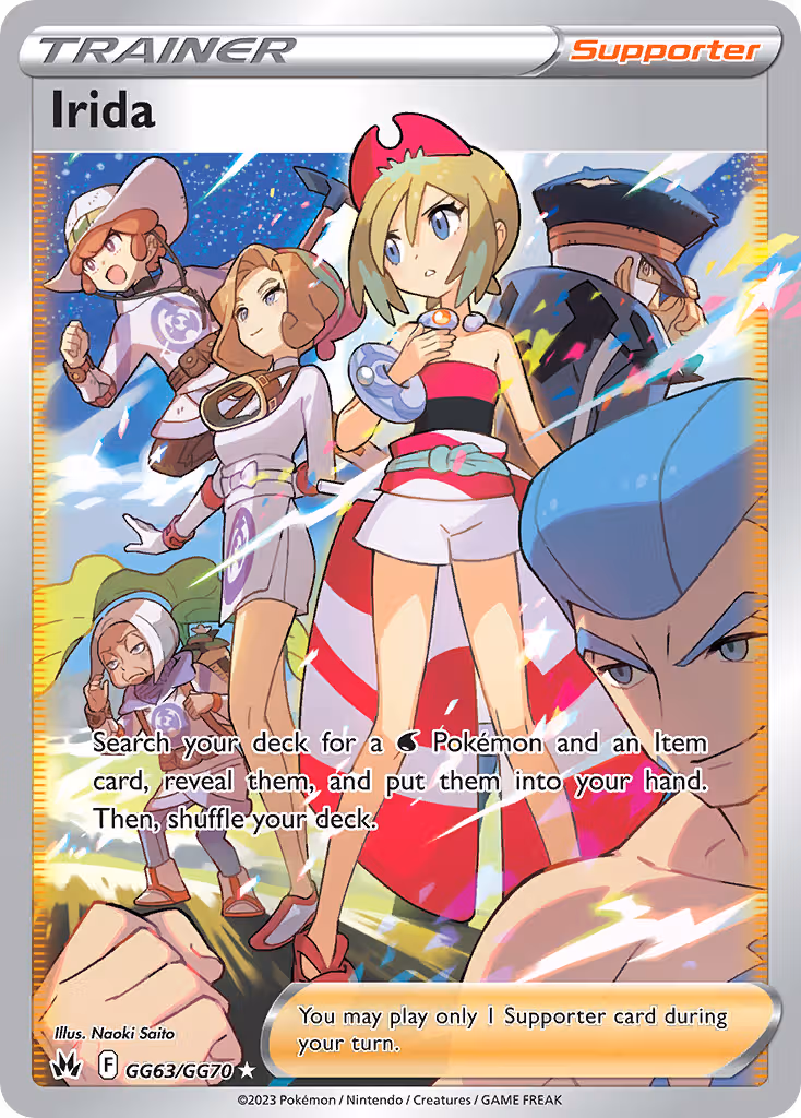 Irida GG63 Pokemon card