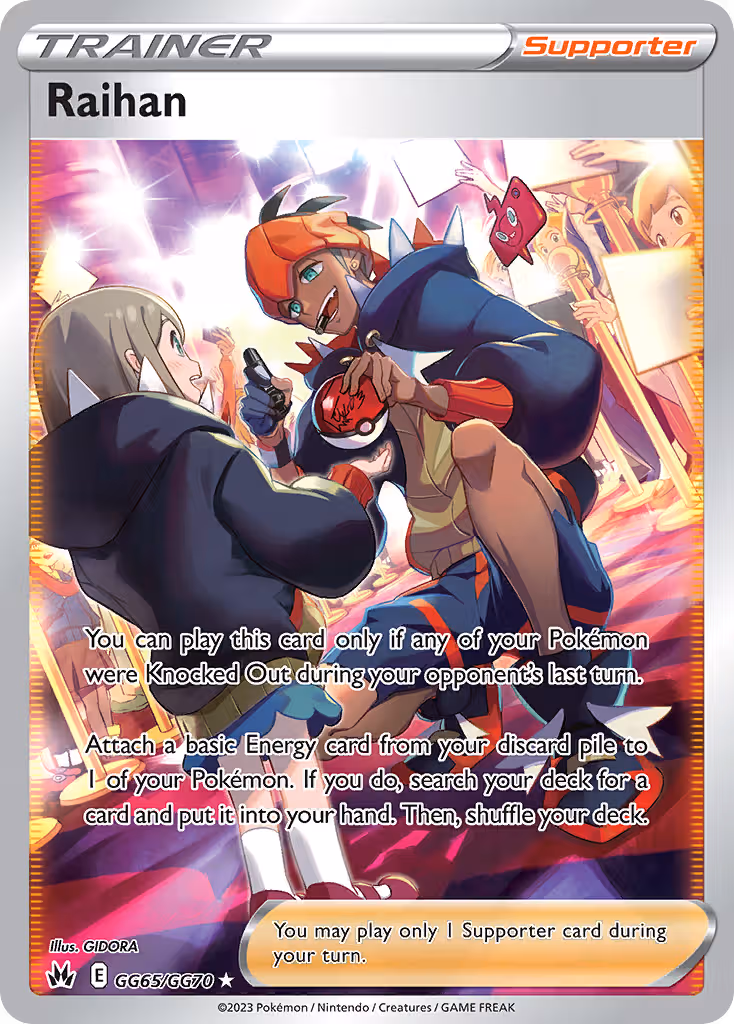 Raihan GG65 Pokemon card