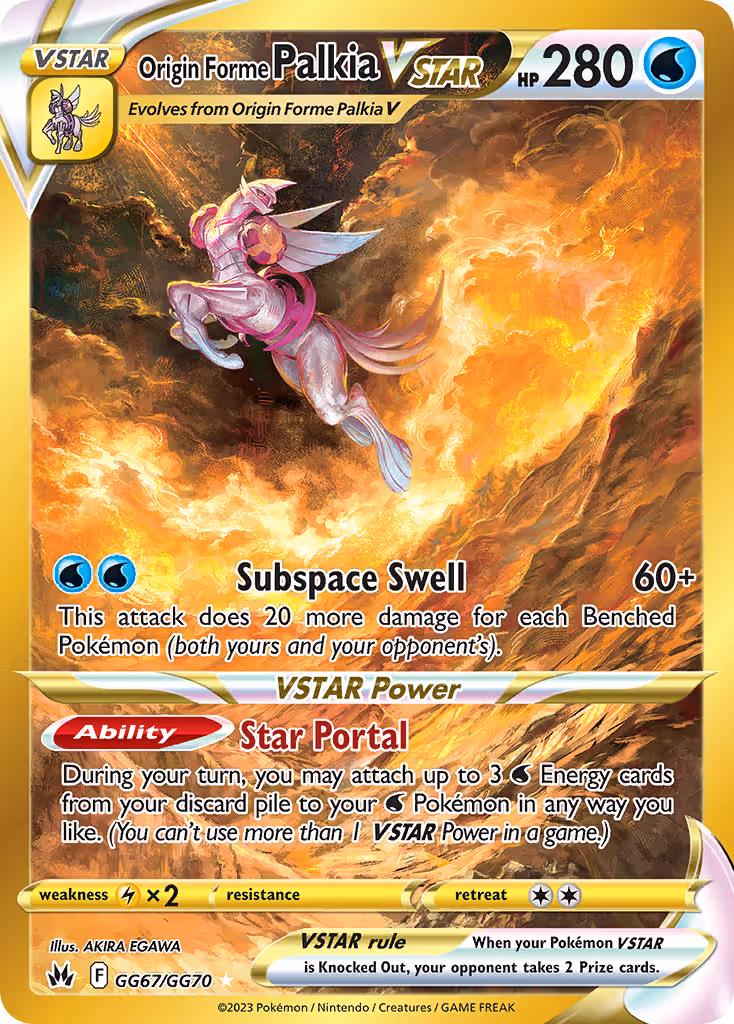 Origin Forme Palkia VSTAR GG67 Pokemon card