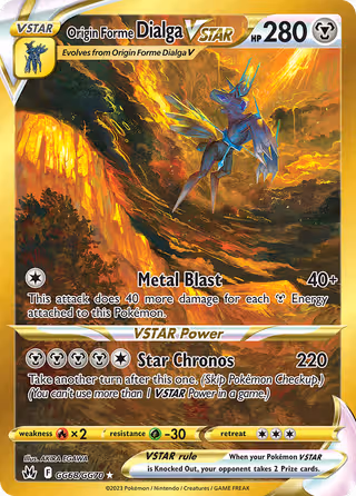 Origin Forme Dialga VSTAR GG68 Pokemon card