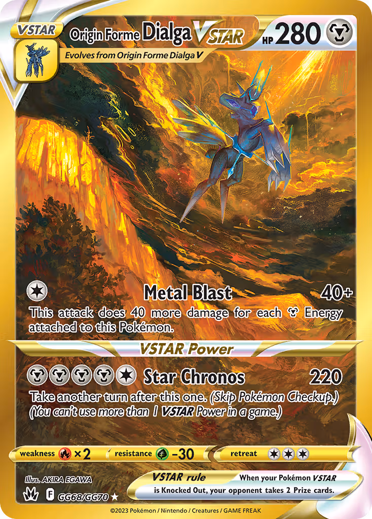Origin Forme Dialga VSTAR GG68 Pokemon card