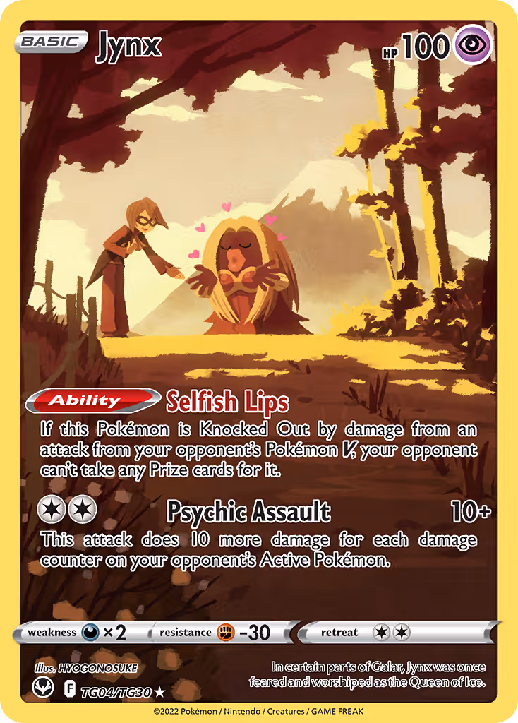 Jynx TG04 Pokemon card