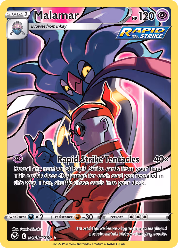 Malamar TG06 Pokemon card