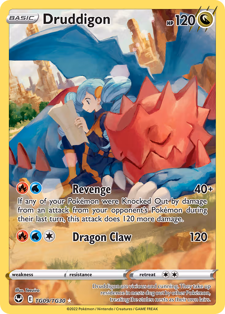 Druddigon TG09 Pokemon card