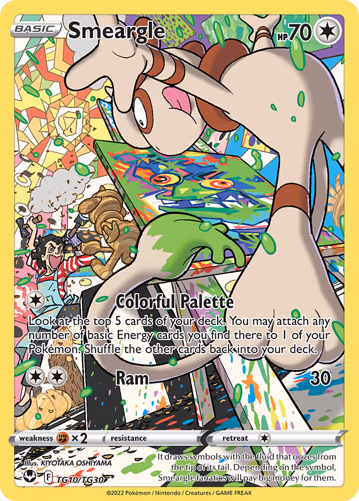 Smeargle TG10 Pokemon card