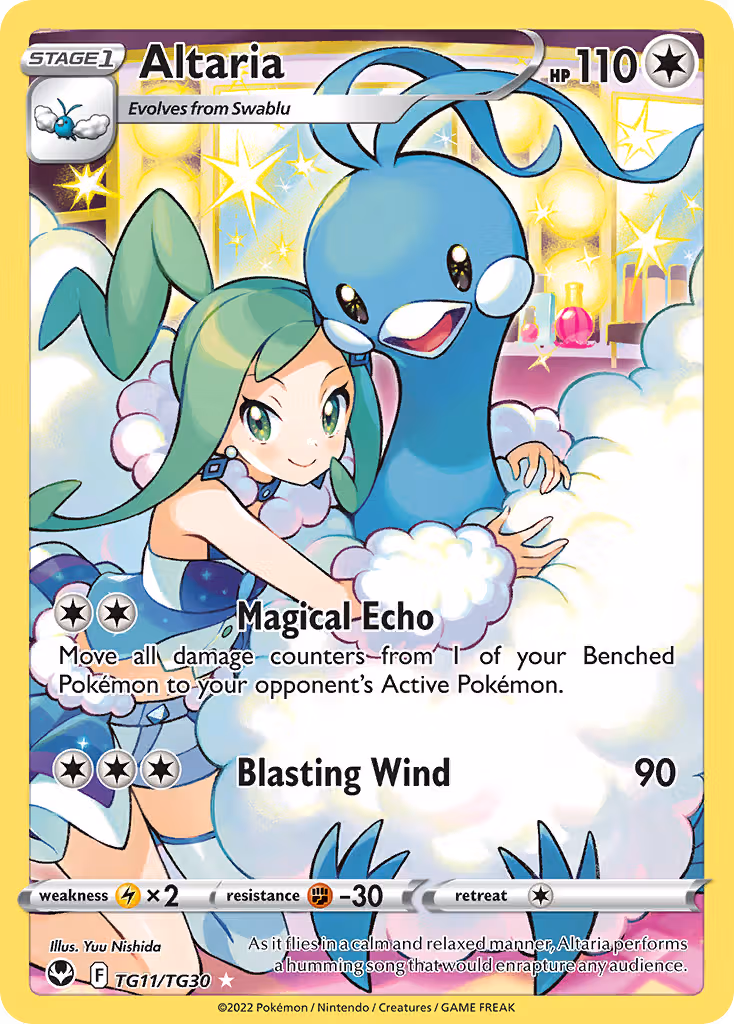 Altaria TG11 Pokemon card
