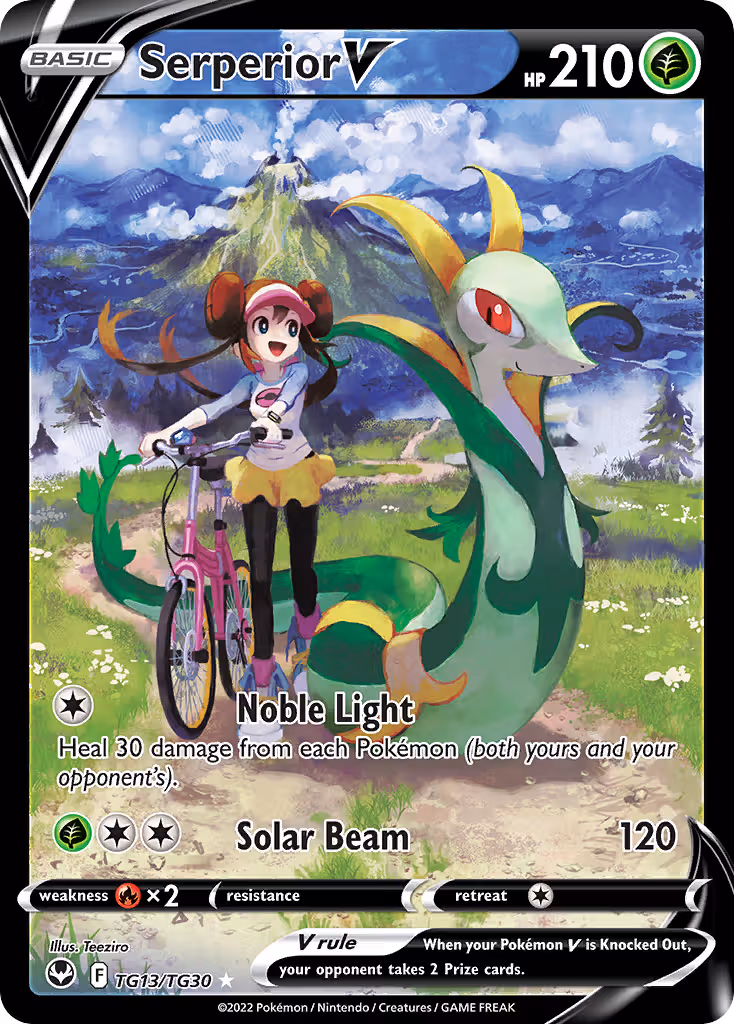 Serperior V TG13 Pokemon card