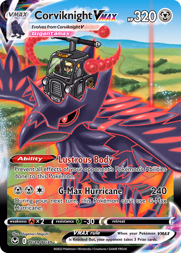 Corviknight VMAX TG19 Pokemon card