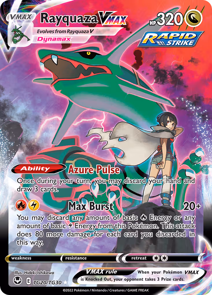 Rayquaza VMAX TG20 Pokemon card