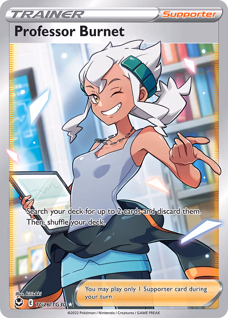 Professor Burnet TG26 Pokemon card