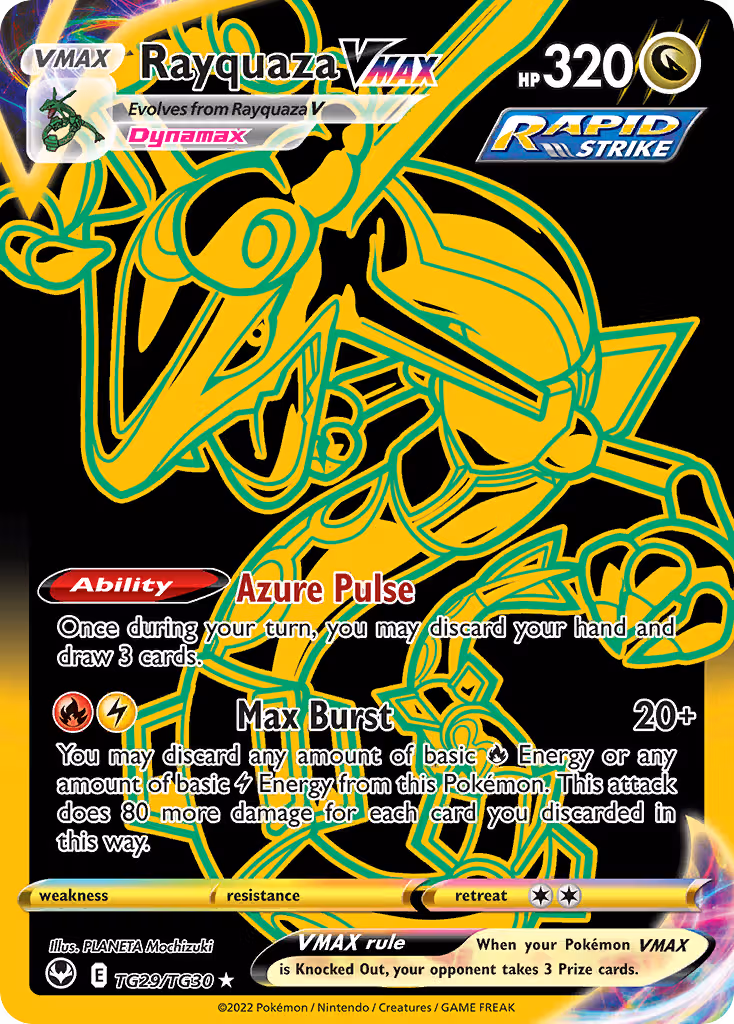 Rayquaza VMAX TG29 Pokemon card