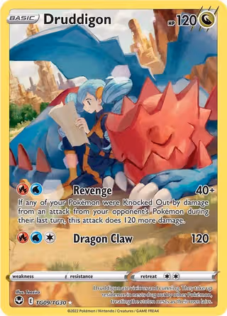 Druddigon TG09 Pokemon card