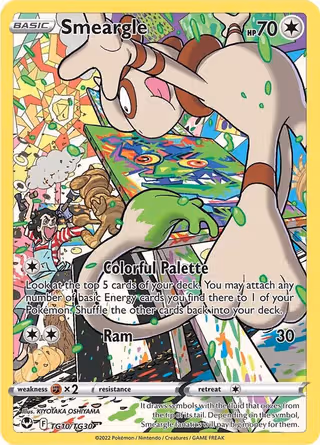 Smeargle TG10 Pokemon card