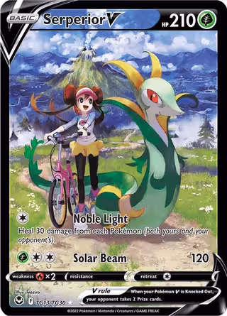 Serperior V TG13 Pokemon card