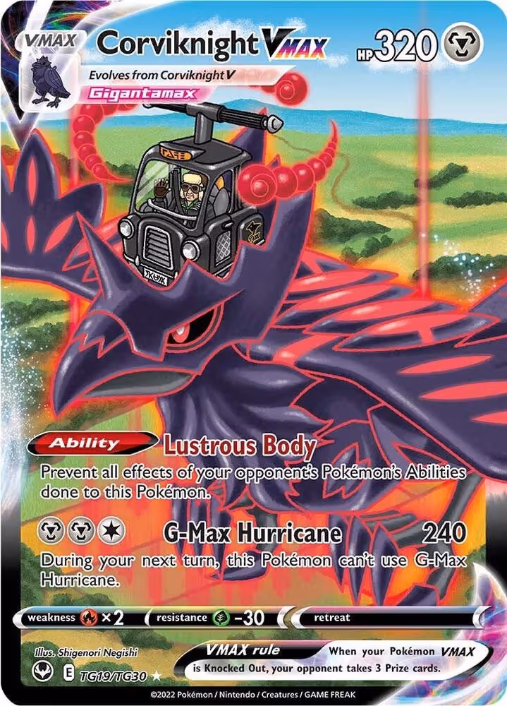 Corviknight VMAX TG19/TG30 Silver Tempest Trainer Gallery Pokemon card