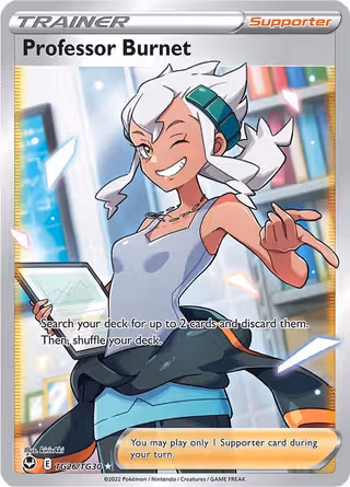 Professor Burnet TG26 Pokemon card