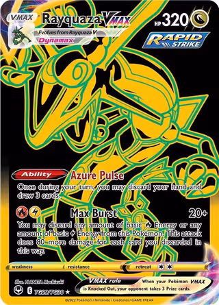 Rayquaza VMAX TG29 Pokemon card