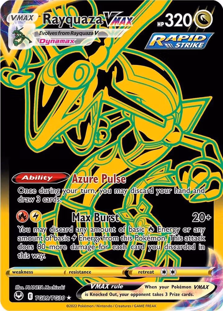 Rayquaza VMAX TG29/TG30 Silver Tempest Trainer Gallery Pokemon card