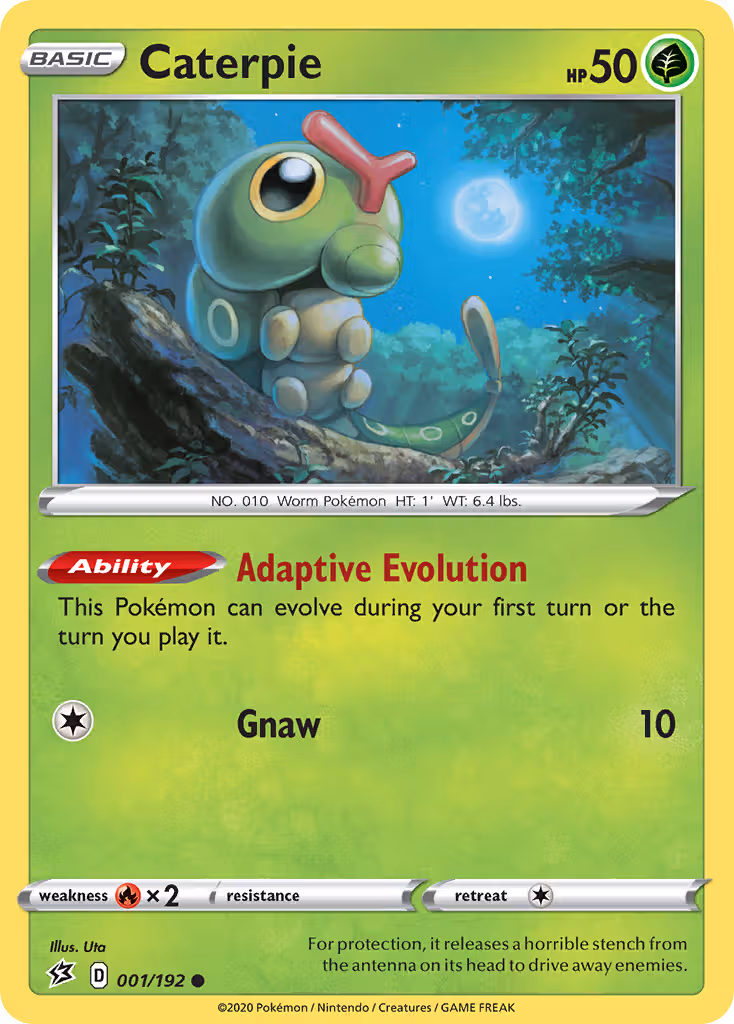 Caterpie 1/192 Pokemon card