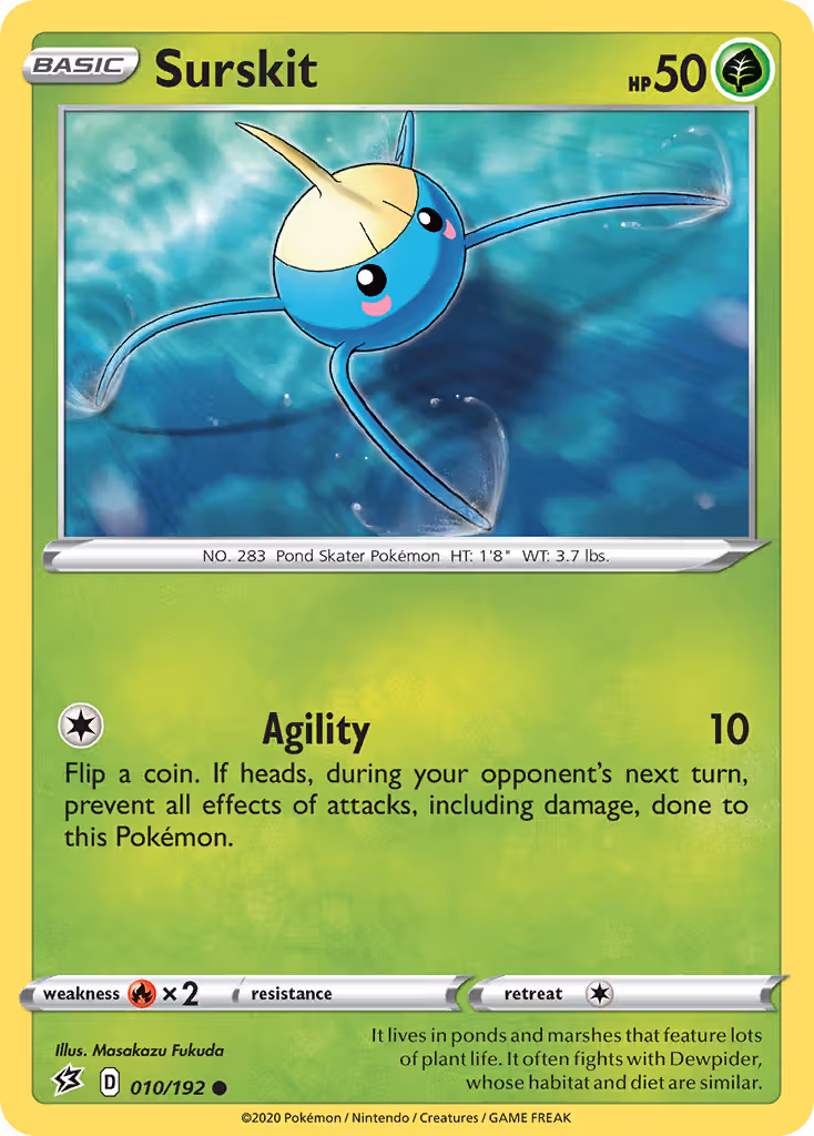 Surskit 10/192 Pokemon card