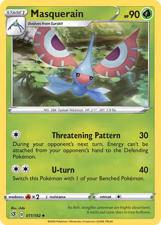 Masquerain 11/192 Pokemon card
