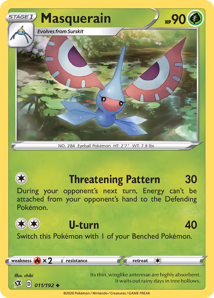 Masquerain 11/192 Pokemon card