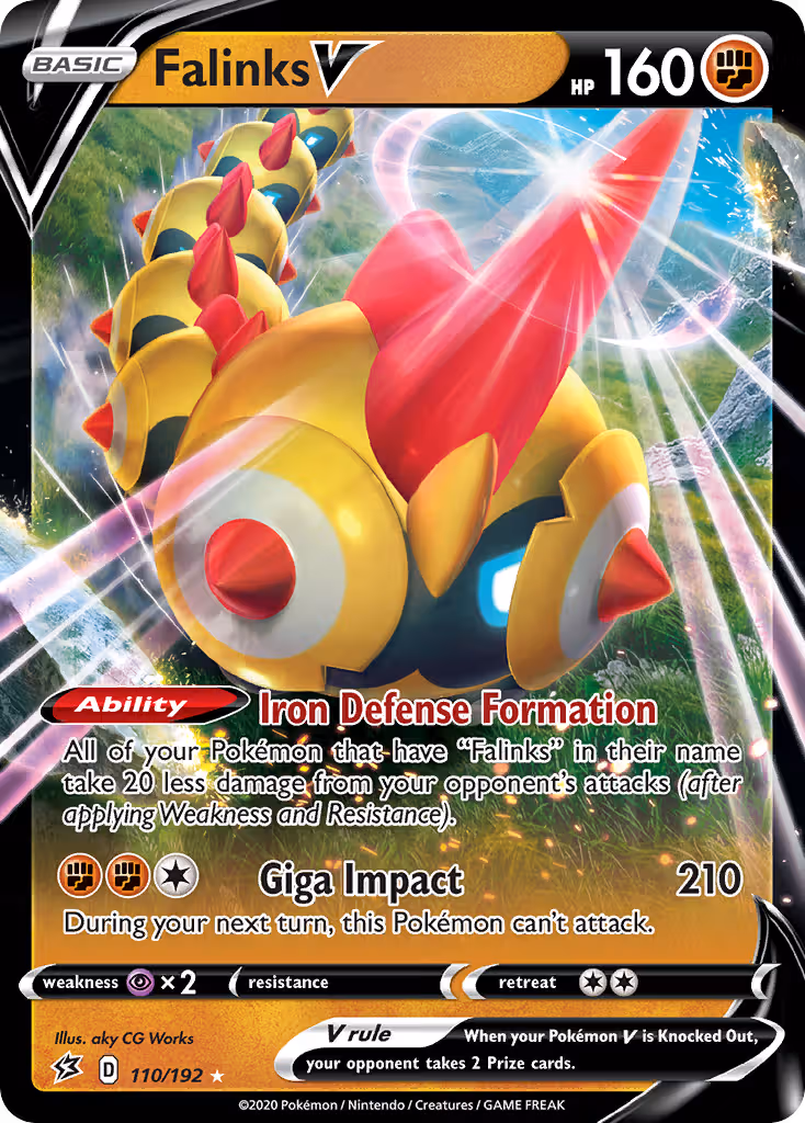 Falinks V 110/192 Pokemon card