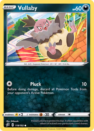 Vullaby 119/192 Pokemon card