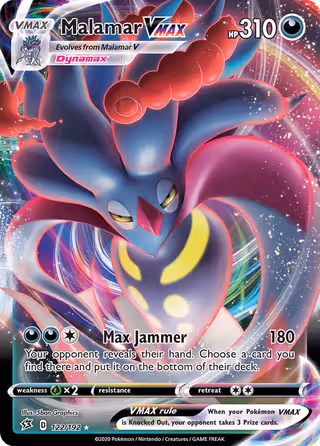 Malamar VMAX 122/192 Pokemon card