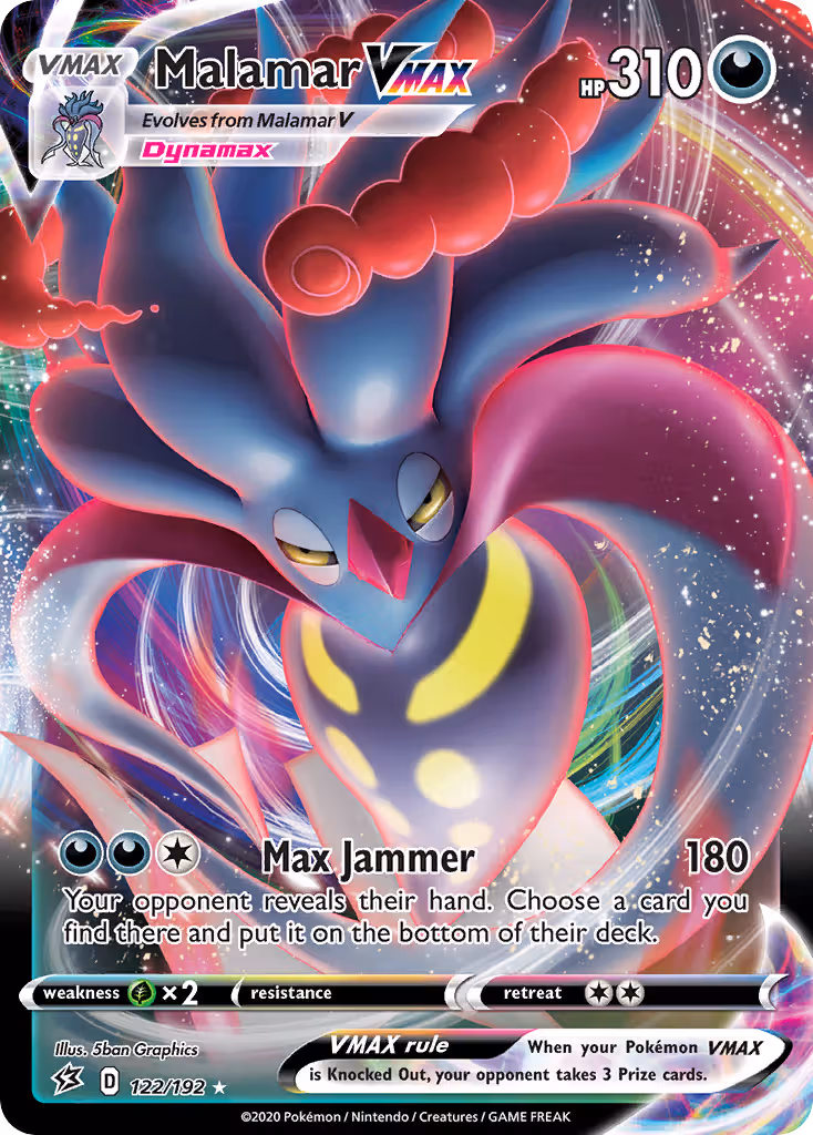 Malamar VMAX 122/192 Pokemon card