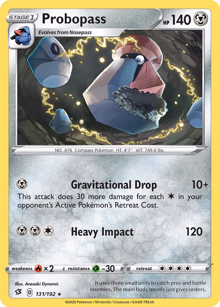 Probopass 131/192 Pokemon card