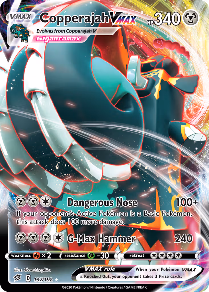 Copperajah VMAX 137/192 Pokemon card