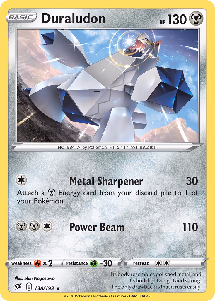 Duraludon 138/192 Pokemon card