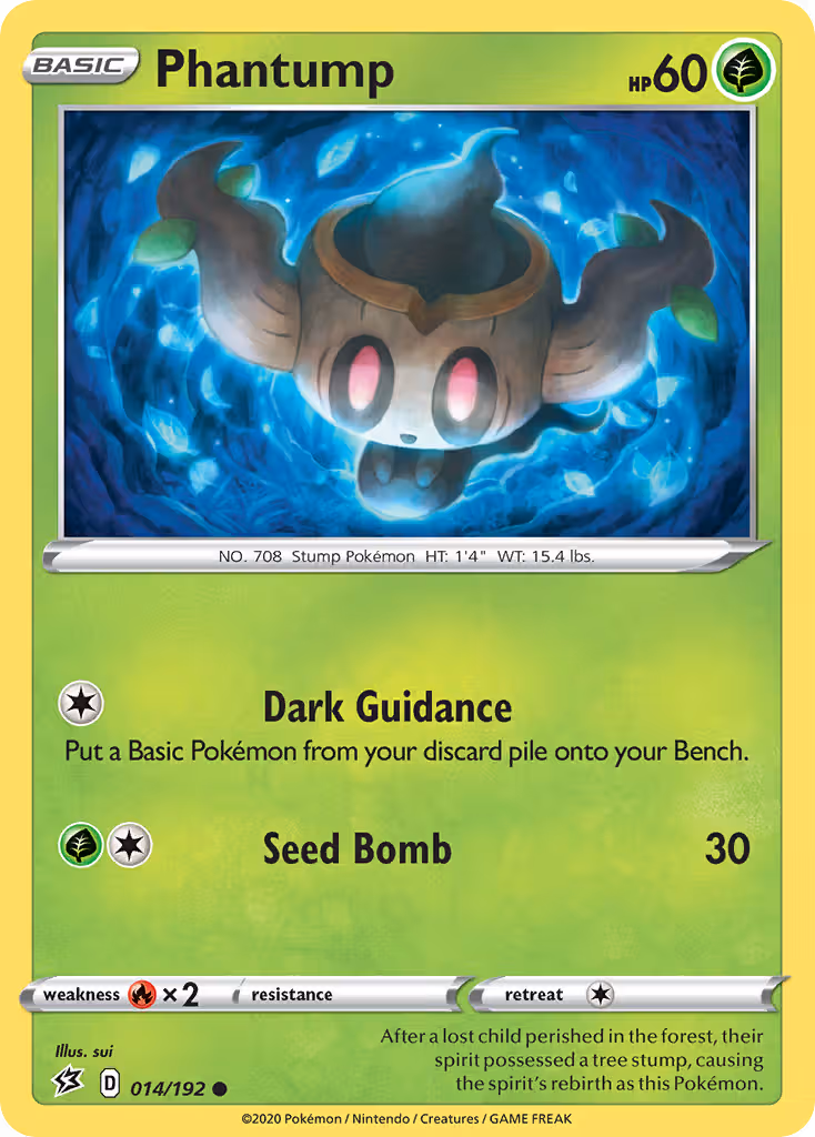 Phantump 14/192 Pokemon card